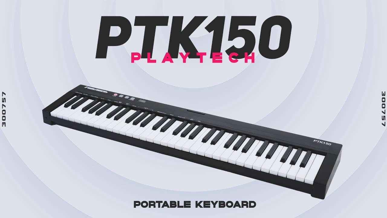 Portable Keyboard PTK150 / PLAYTECH - YouTube