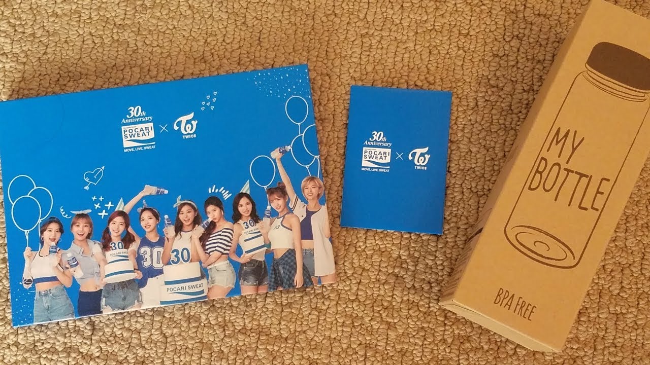 TWICE x Pocari Sweat 30th Anniversary Goods Unboxing - YouTube