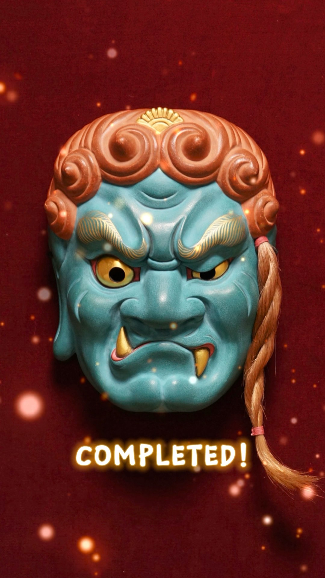 不動面を作った】Let's make a Japanese mask!木彫り面の作り方