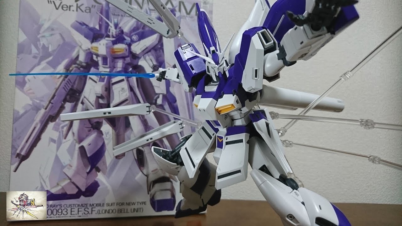 Bandai's Amazing Mechanism) MG Hi-ν Gundam Ver.Ka Review - YouTube