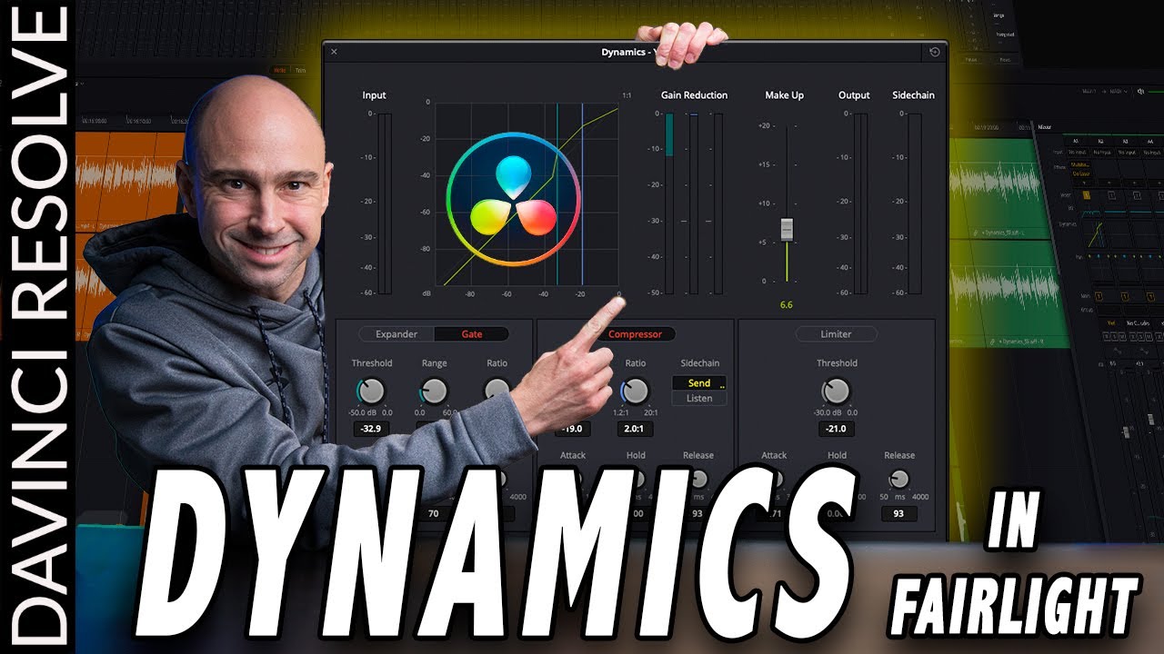 Audio DYNAMICS in DaVinci Resolve 17 Fairlight Tutorial