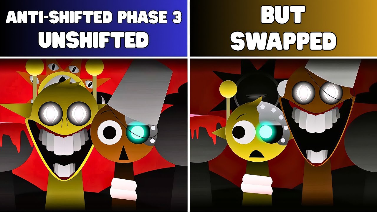 Incredibox Sprunki Anti-Shifted Unshifted Phase 3 – Original VS