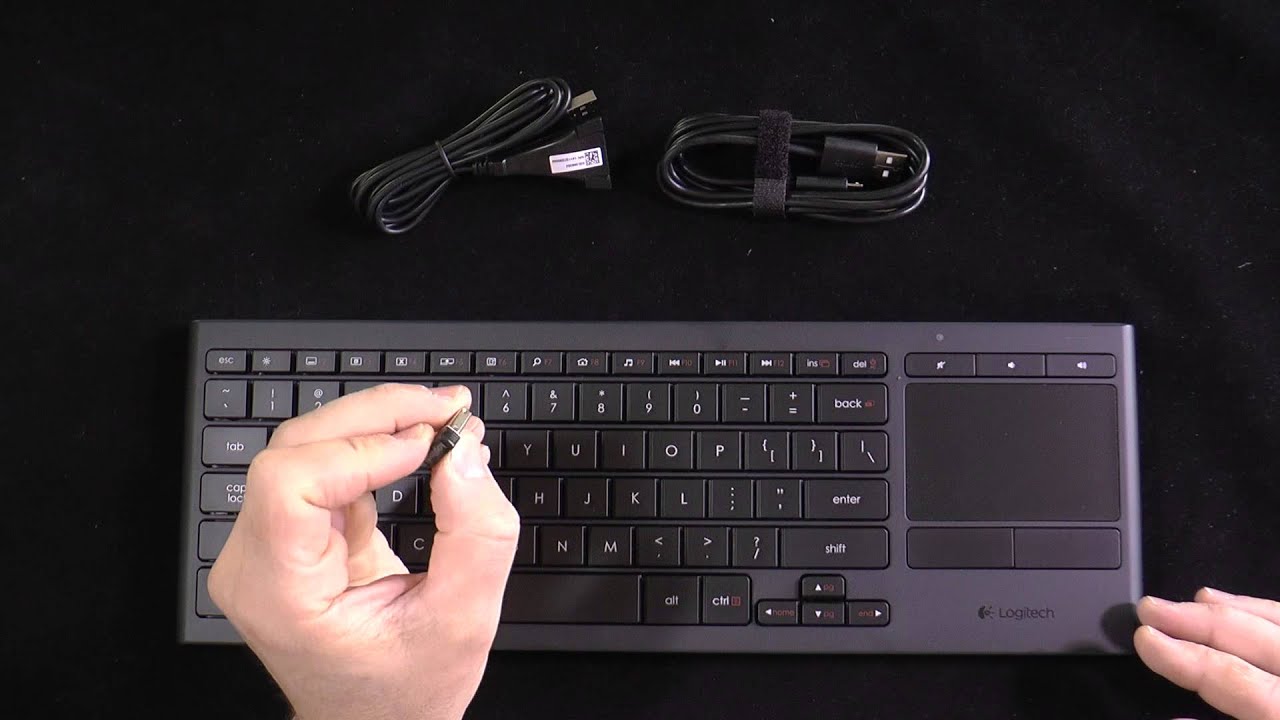 Logitech K830 Illuminated Living-Room Keyboard - YouTube