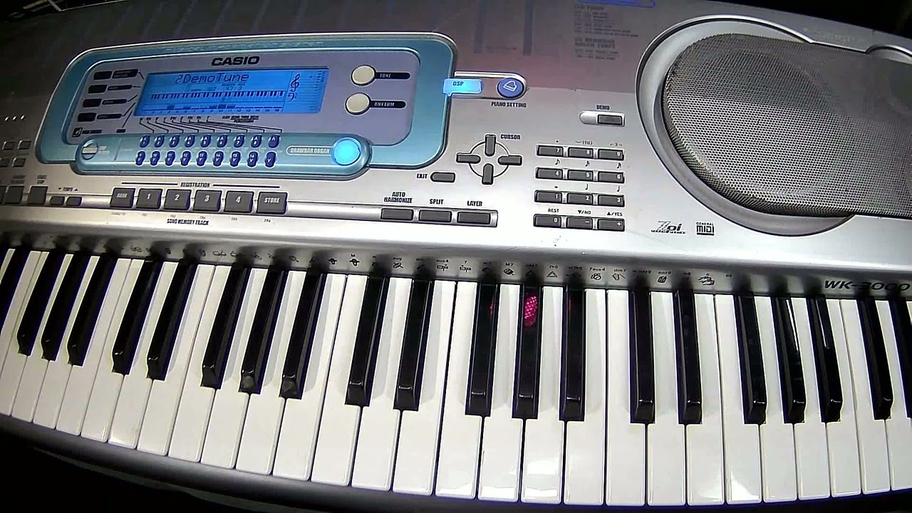 CASIO WK - 3000 (DEMO songs) - YouTube
