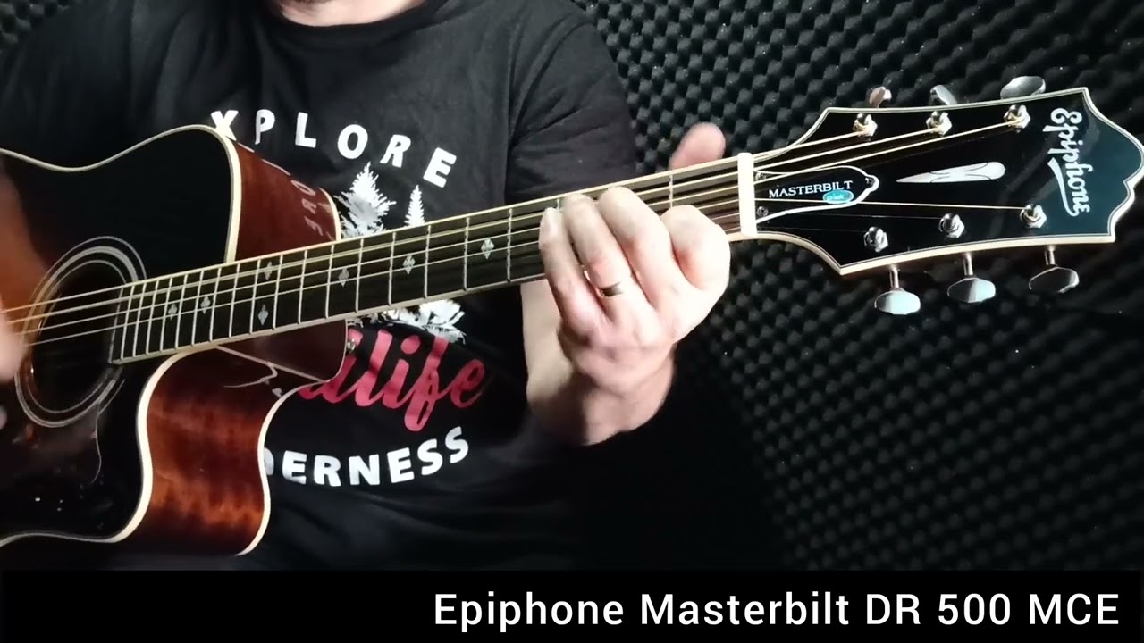 Guitar Demo Epiphone Masterbilt DR 500 MCE - Studio Quality Sound