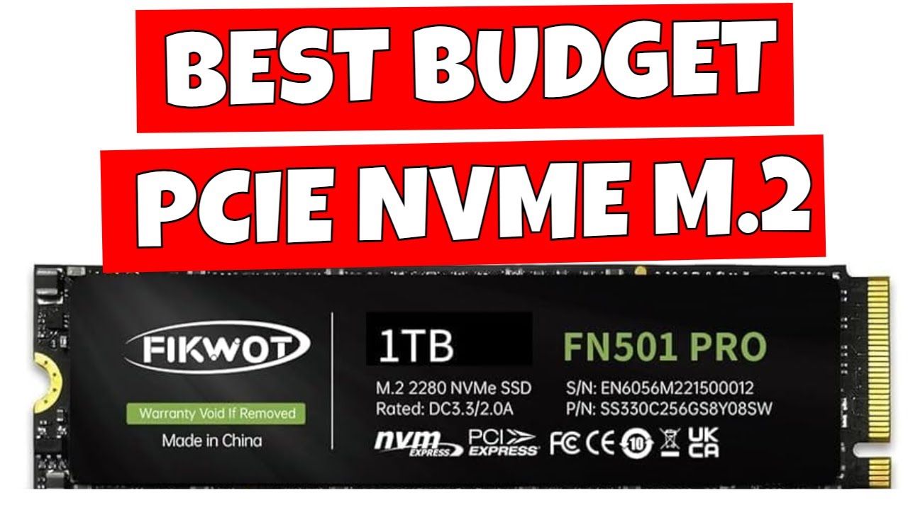 BEST Budget PCIe NVME 1TB M.2 Drive Fikwot FN501 Pro Gen3x4 - YouTube