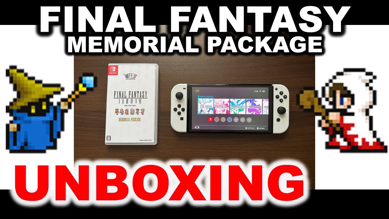 SQUARE ENIX e-STORE】Unboxing Final Fantasy I-VI Collection