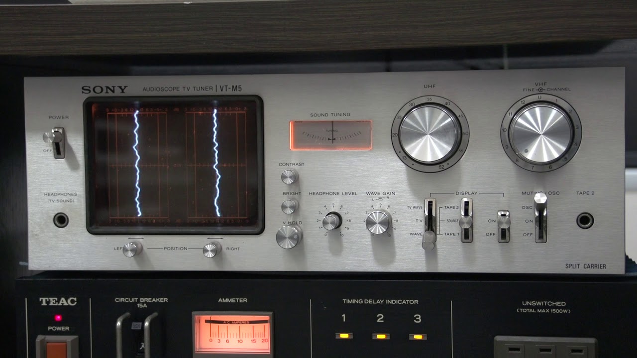 SONY VT-M5 audioscope TV tuner - YouTube