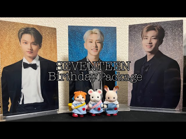 SEVENTEEN Birthday Package Jun &Hoshi &Wonwoo 開封動画 - YouTube