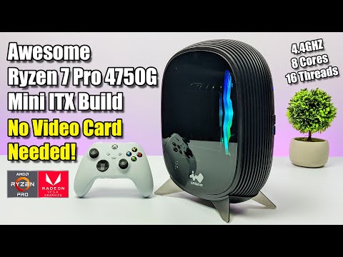 Amazing Ryzen 7 Pro 4750G Mini ITX Gaming Build! No Video Card