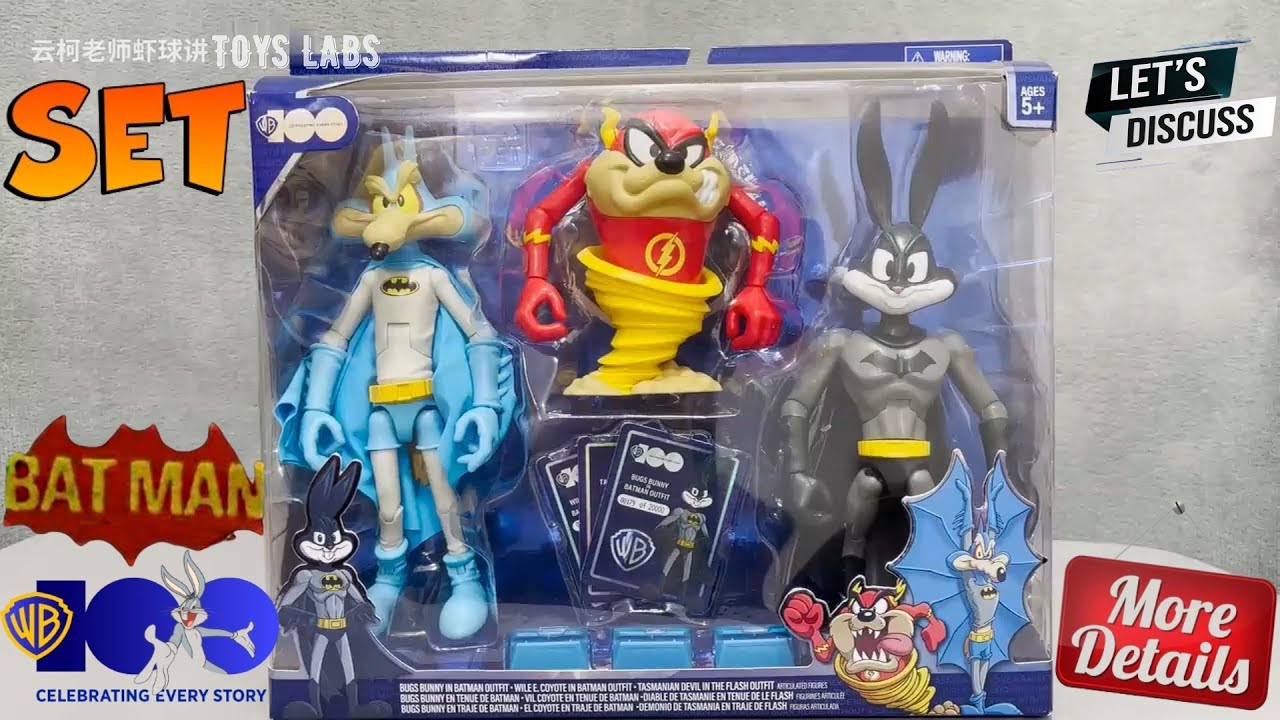Warner 100th Anniversary Set丨DC&Looney Tunes Bugs Bunny Batman