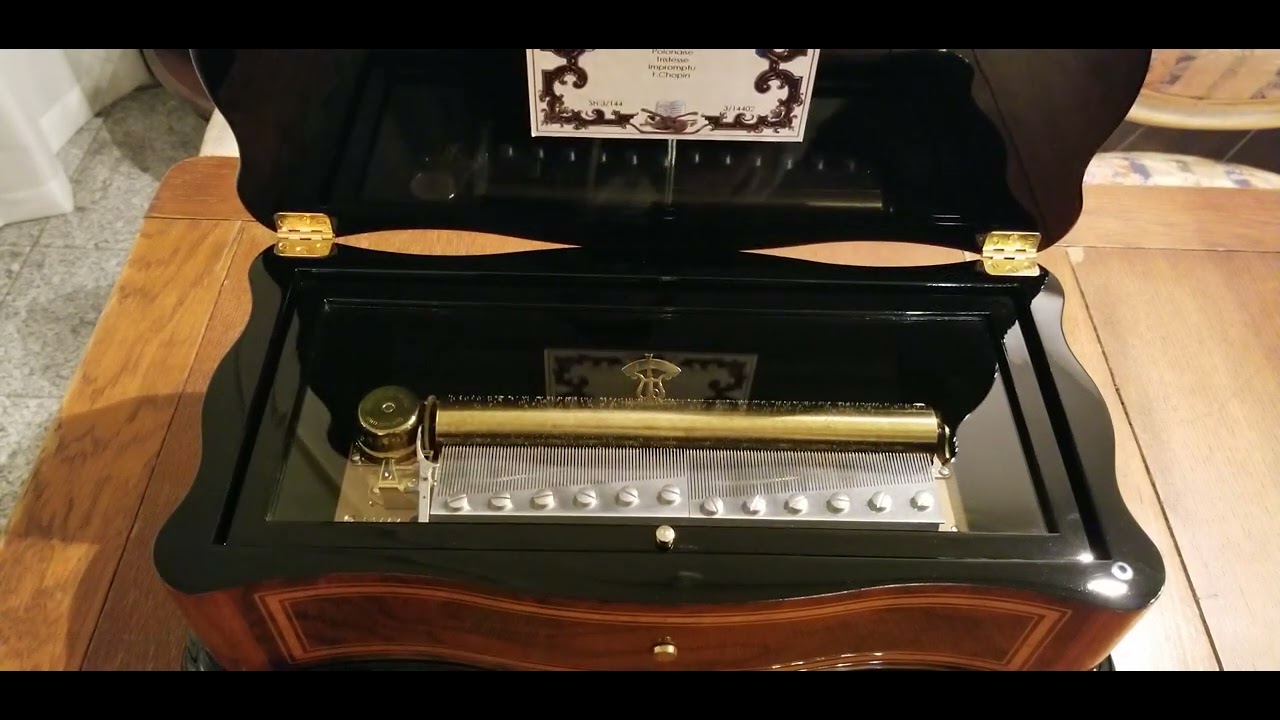 リュージュオルゴール 144弁 ショパン3曲入(ポロネーズ/別れの曲/即興