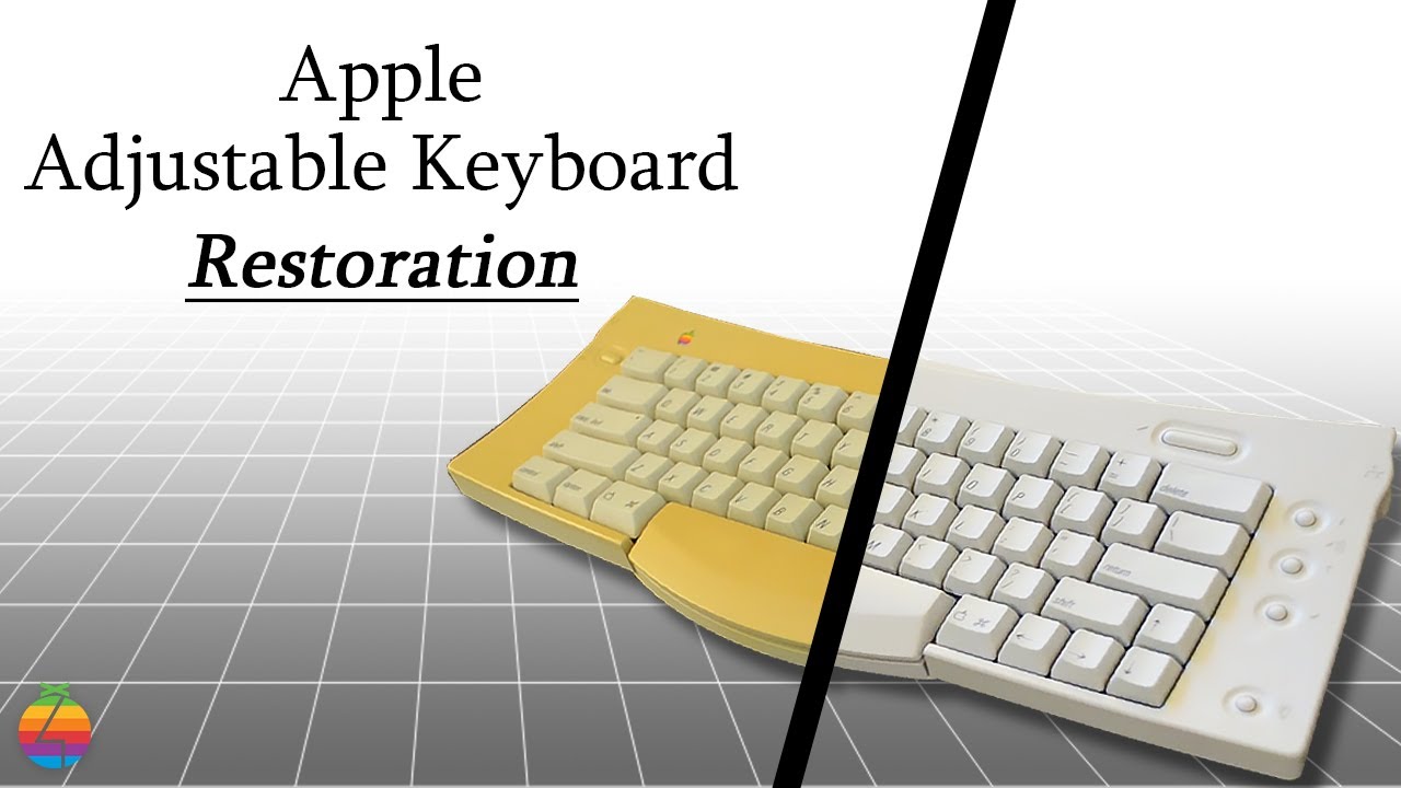 Apple Adjustable Keyboard - RESTORATION - YouTube