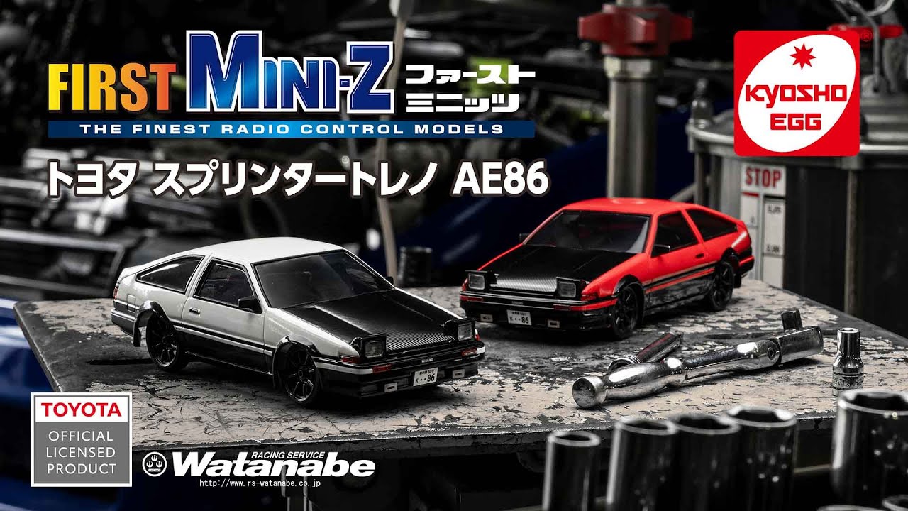 初めてのRCカーに 京商EGG スプリンタートレノ AE86(赤黒ツートン