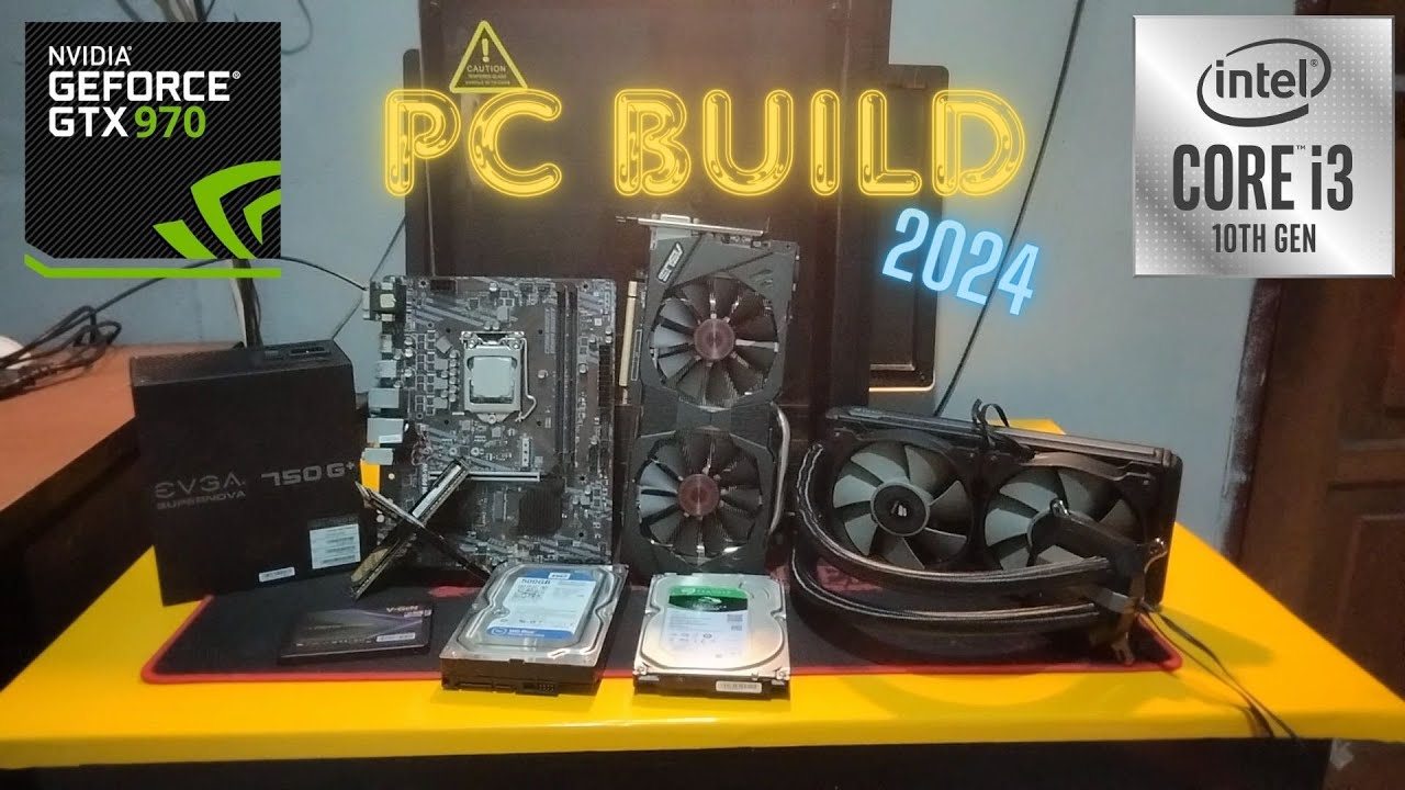 PC BUILD - i3 10105F GTX 970 4GB Asus 16GB RAM, TRIPLE STORAGE