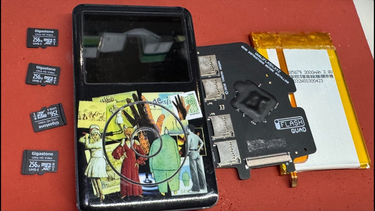 iPod classic MC297J 5.6世代 SSD1TB&大容量バッテリー交換修理 - YouTube