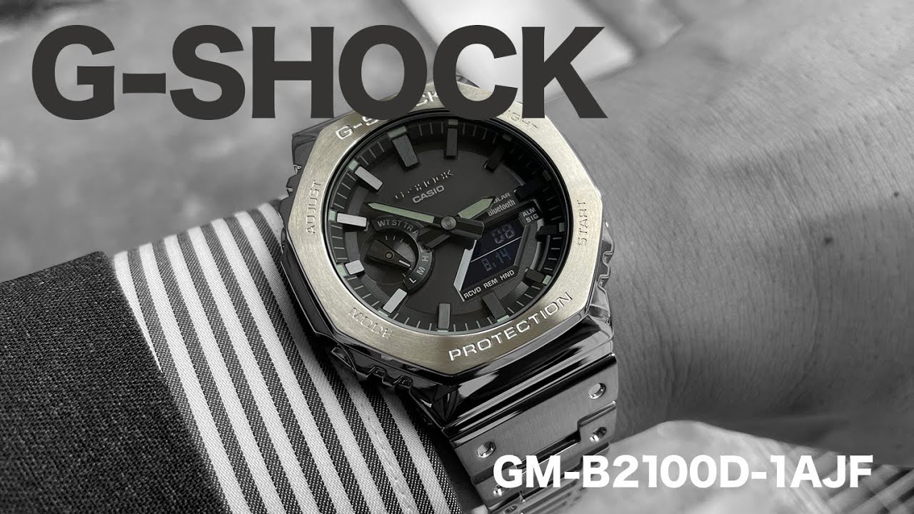 G-SHOCK GM-B2100D-1AJF【黒文字盤 クオーツ式腕時計 ソーラー充電