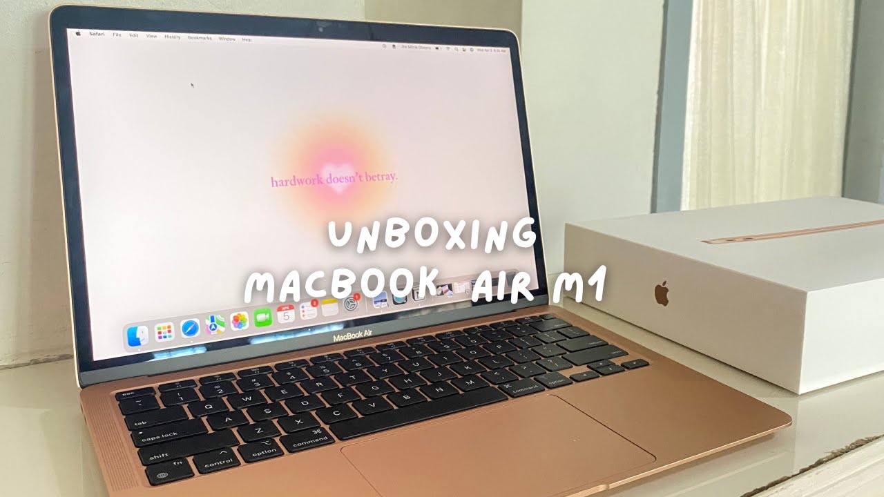 macbook air m1 (rose gold) unboxing in 2023 + set up 🌸 | MacBook
