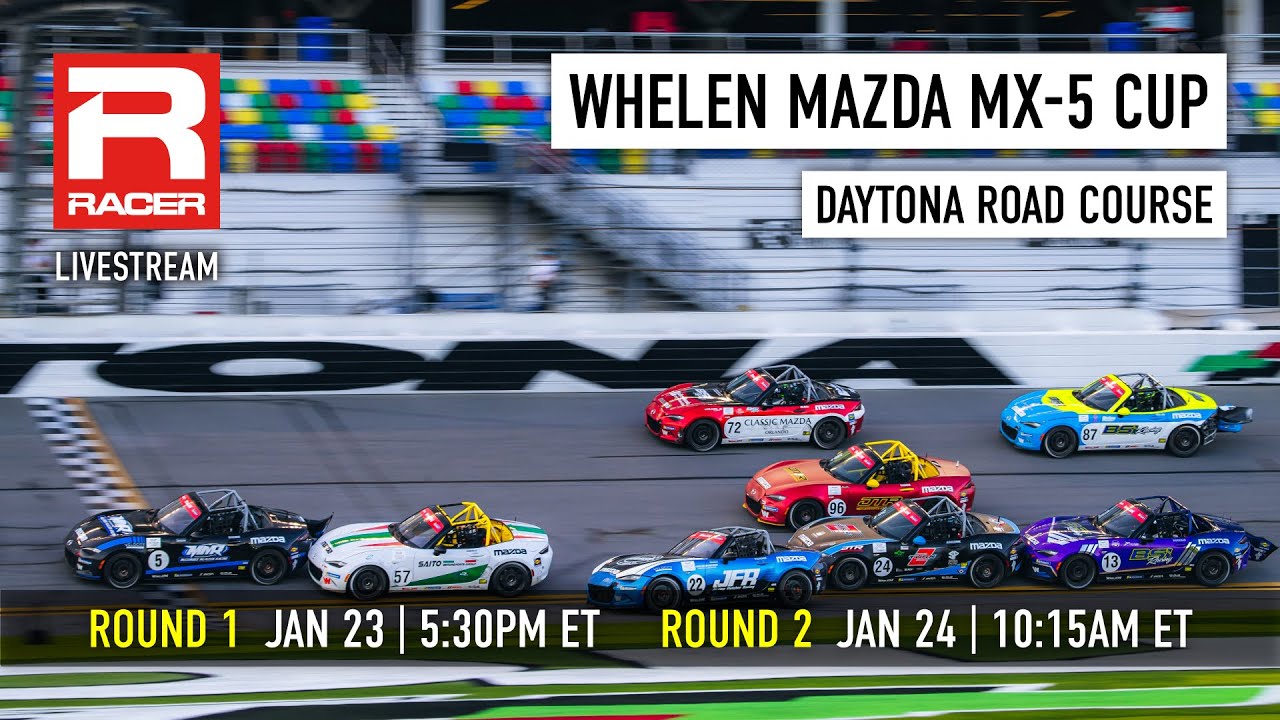 Mazda MX-5 Cup 2025 | Round 1 - Daytona Road Course | Livestream