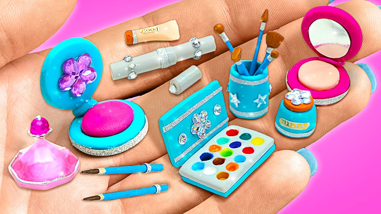 簡単DIYミニチュアコスメの作り方 | 楽しい小さなクラフト!🎨💄 - YouTube