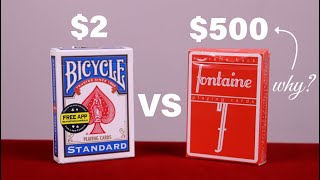 $500 Vs $2 Deck of Cards - Red Fontaine Playing Cards vs Blue
