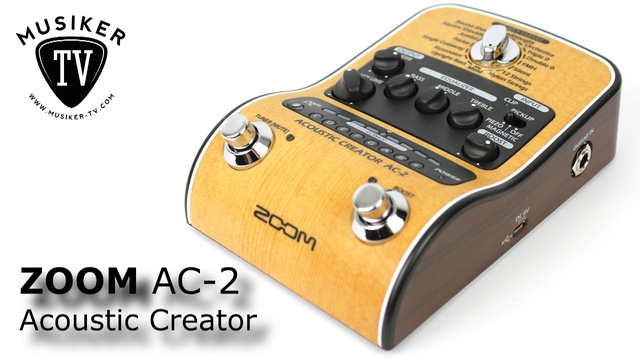 Zoom AC-2 Acoustic Creator - Review - YouTube