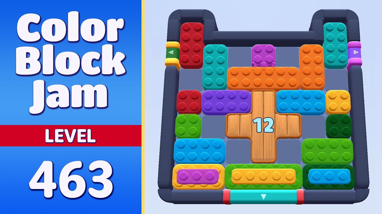 Color Block Jam Level 463 | Every Puzzle Solved! 🎯 - YouTube