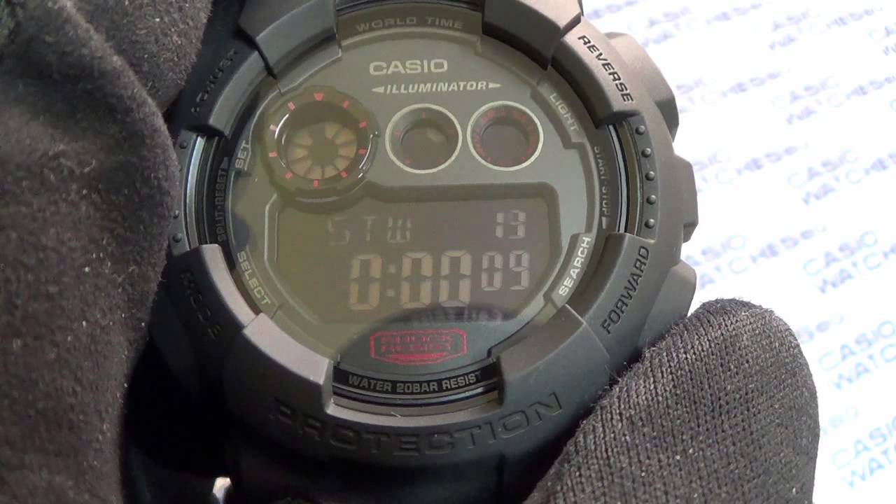 Casio - G-Shock Mission Black GD-120MB-1ER - YouTube