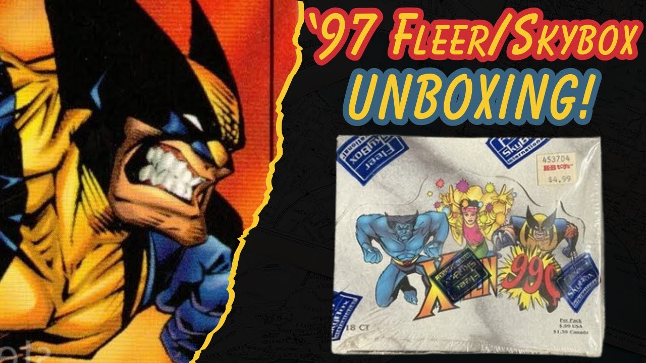 1997 Fleer Skybox X-MEN Card Box Break - Fairly Rare Cards! - YouTube