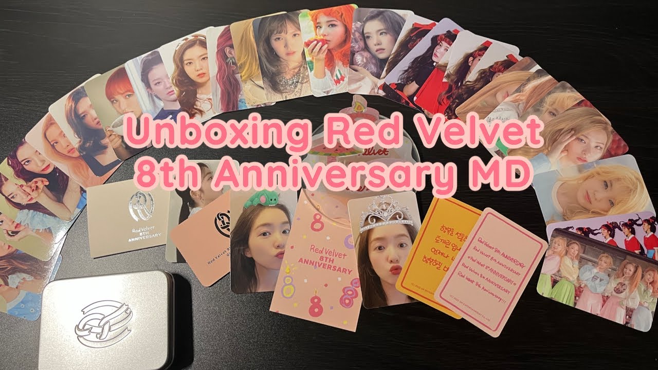 Unboxing] Red Velvet 8th Anniversary MD ⟡ photocard set, Irene