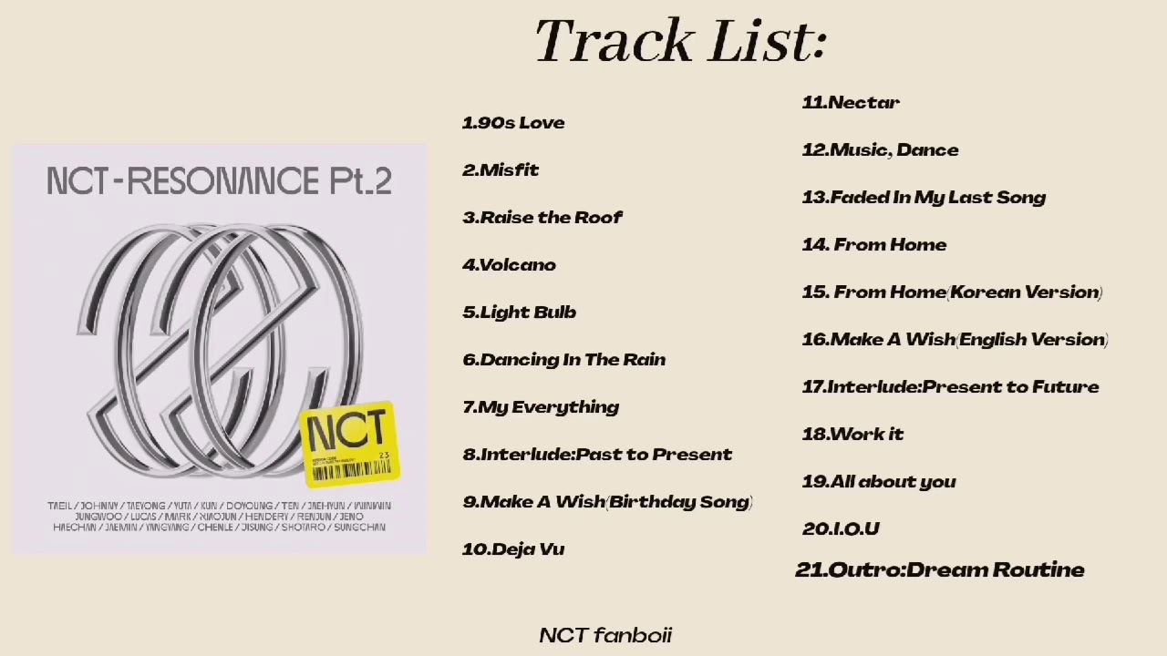 NCT 2020 'RESONANCE PT.2'|Full Album|💚 - YouTube