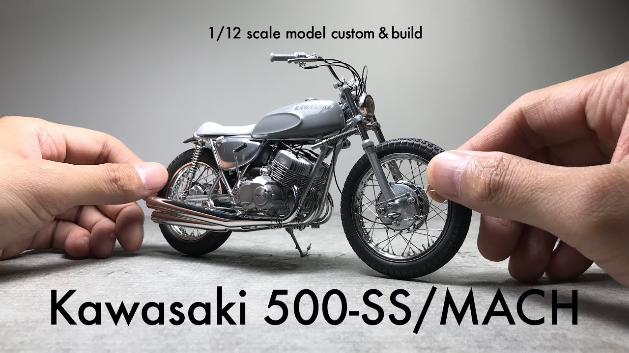 Building Hasegawa 1/12 Kawasaki 500-SS/MACH III (H1) Scale Model