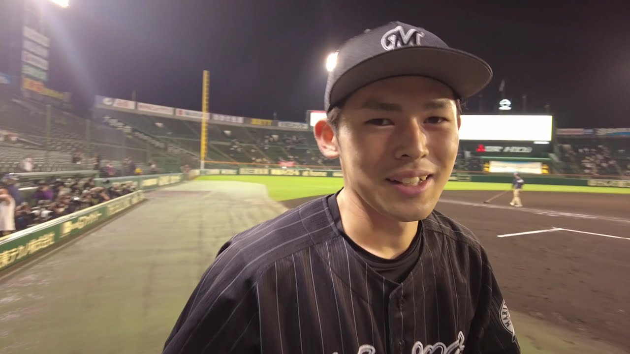 佐々木朗希、甲子園でのプロ初勝利にカメラが接近【広報カメラ】 - YouTube