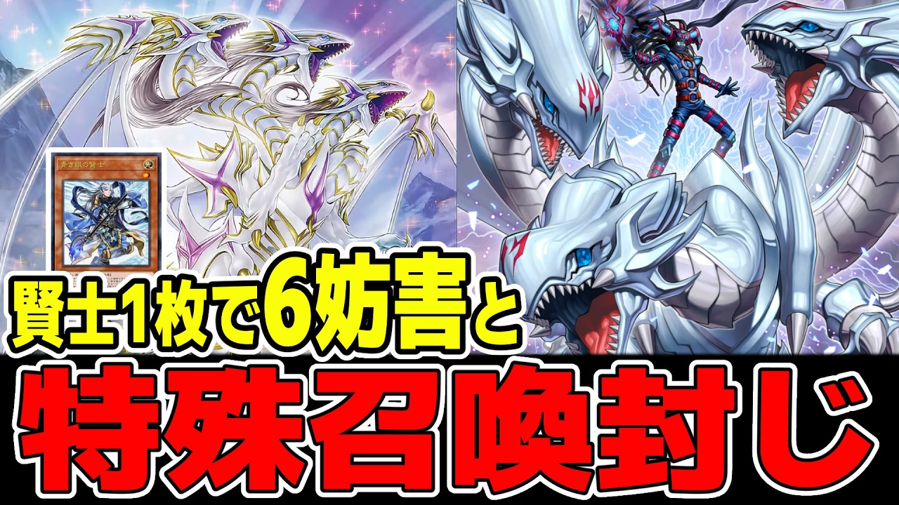 遊戯王デッキ紹介】『青眼』デッキ「賢士1枚で制圧展開ルート解説