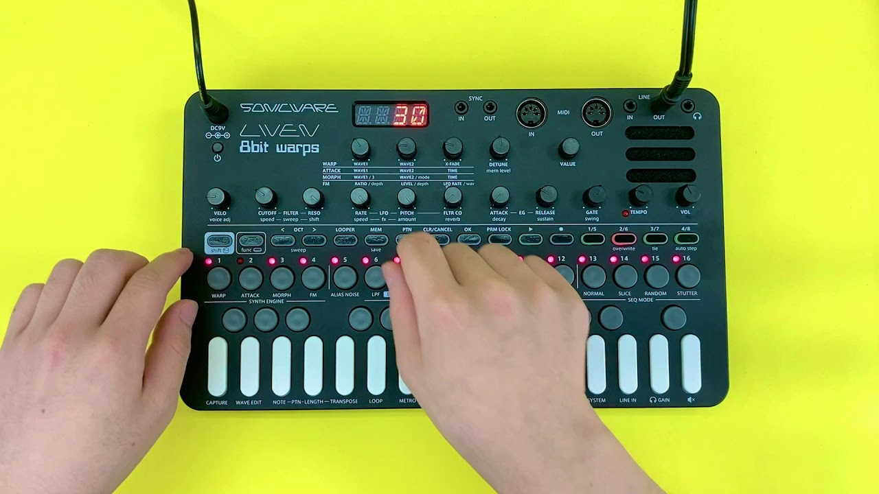 Sonicware LIVEN 8bit Warps Eight-Bit Synthesizer - Perfect Circuit