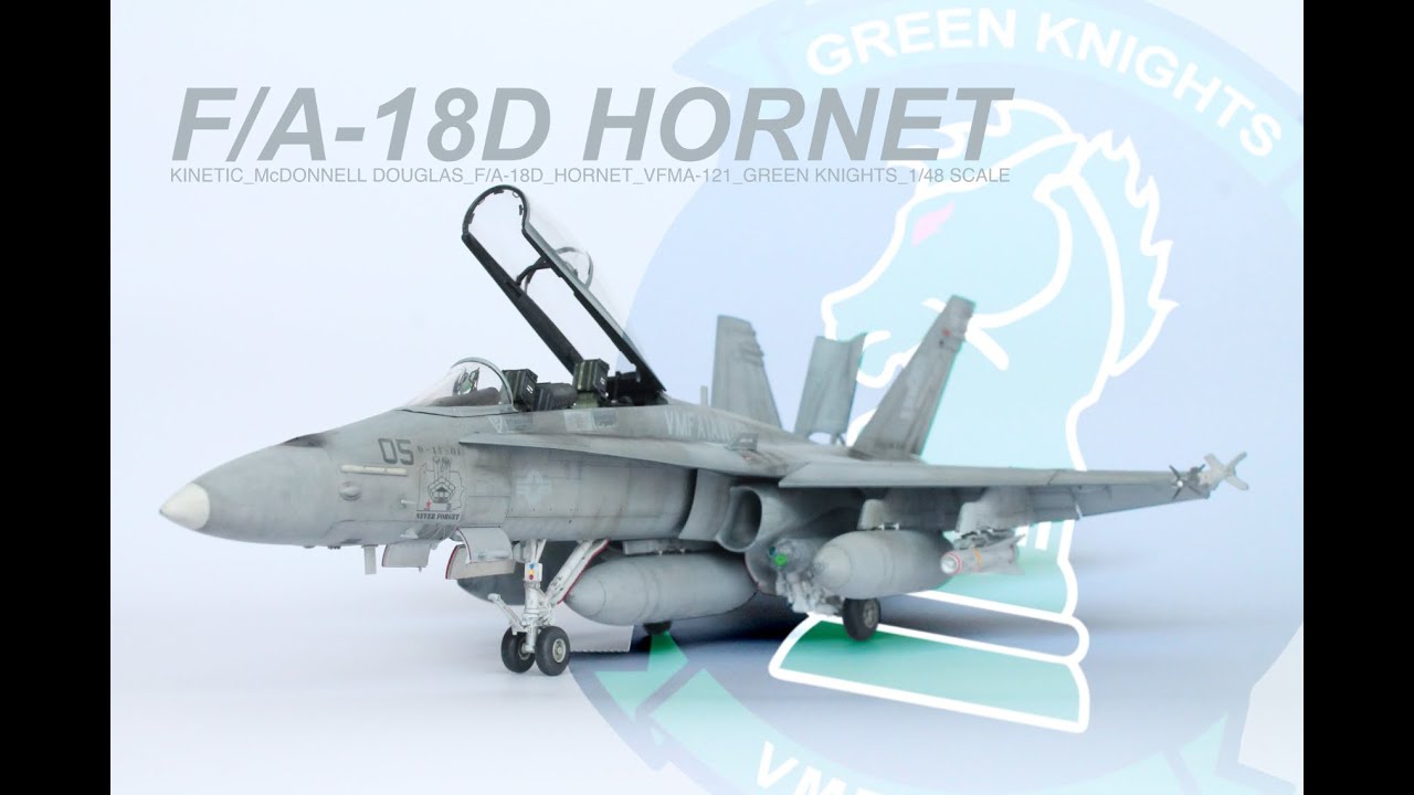 航空機・ヘリコプター Kinetic Gold F/A-18D USMC HORNET 1/48 航空機