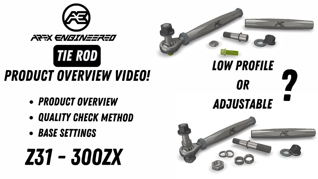 Z31 Low Profile Front Tie Rods - Apex Engineered
