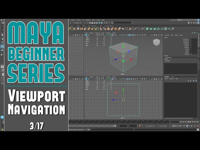 Maya Beginner Tutorial Series 3/17: Mastering Viewport Navigation