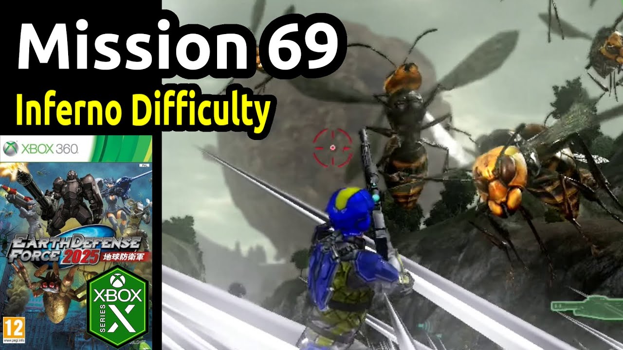 Earth Defense Force 2025 - Mission 69 - Inferno Difficulty - Solo