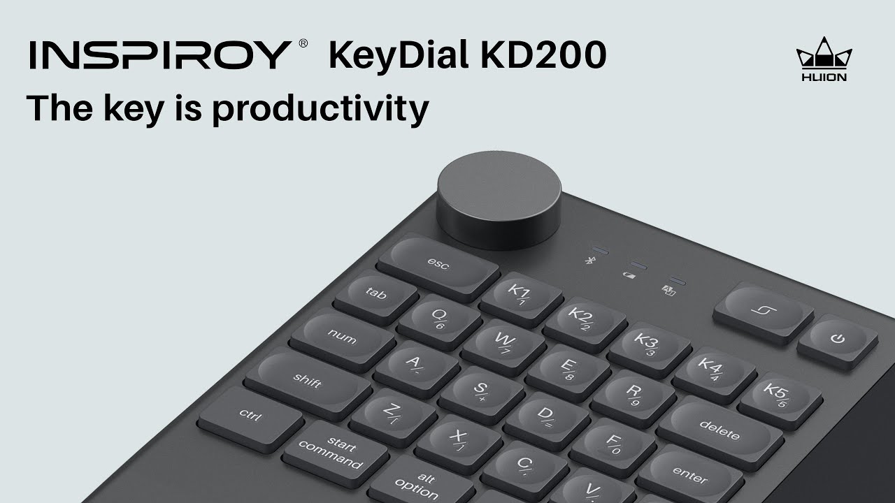 Inspiroy Keydial KD200クリエイティブグラフィックタブレット | HUION