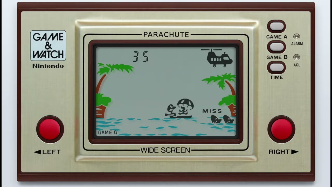 Game & Watch: Parachute [Handheld Longplay] (1981) Nintendo - YouTube