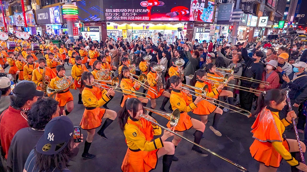 Kyoto Tachibana SHS Band Parade in Ximending, Taipei 2025｜4K HDR