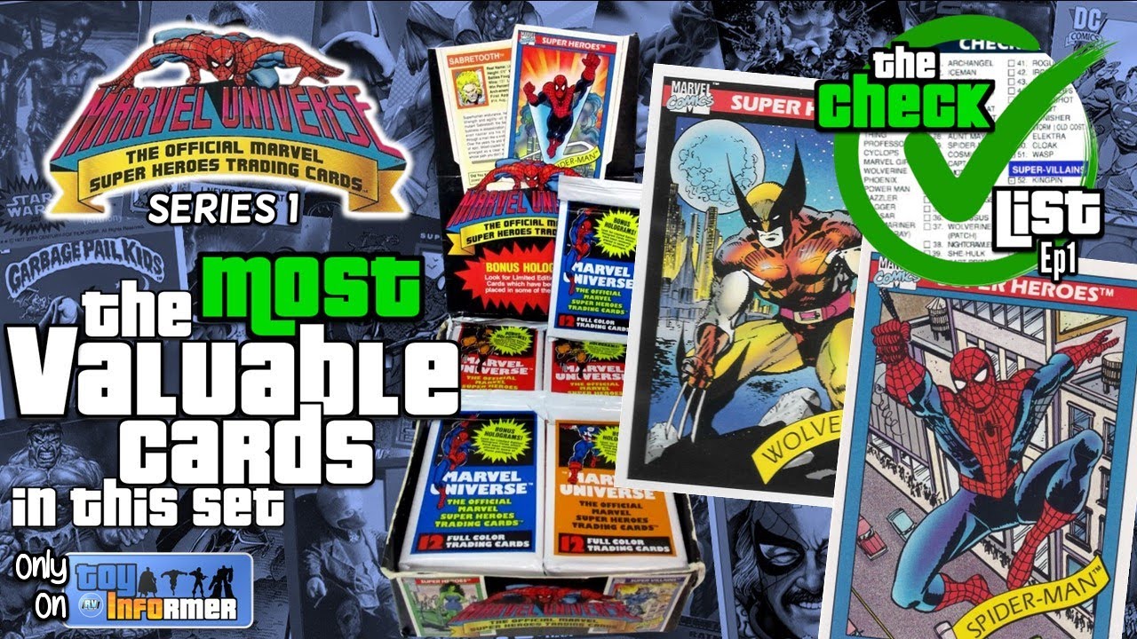 Marvel Universe Series 1 Impel 1990 - The Checklist Ep1 - YouTube