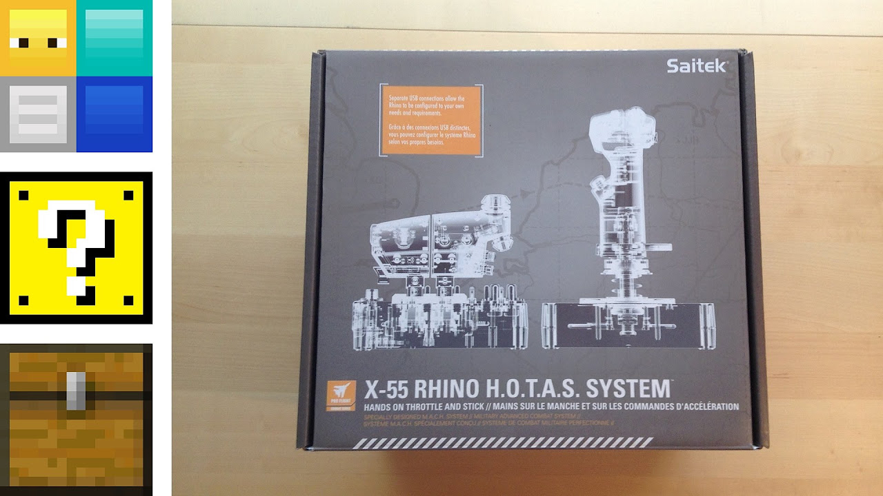Saitek X-55 Rhino HOTAS System - Unboxing | AYB26 - YouTube