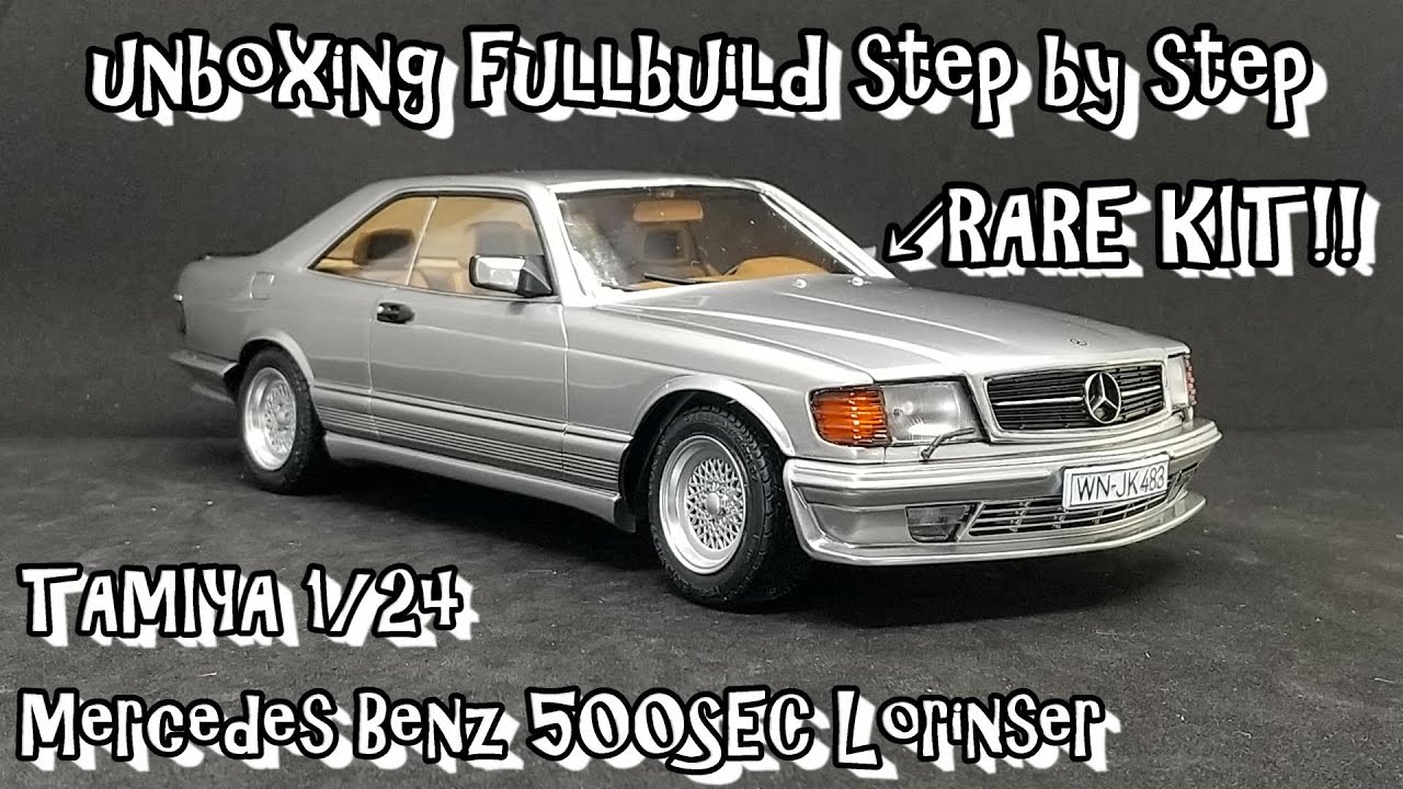 Scale Car Model Kit TAMIYA 1/24 Mercedes Benz 500SEC Lorinser