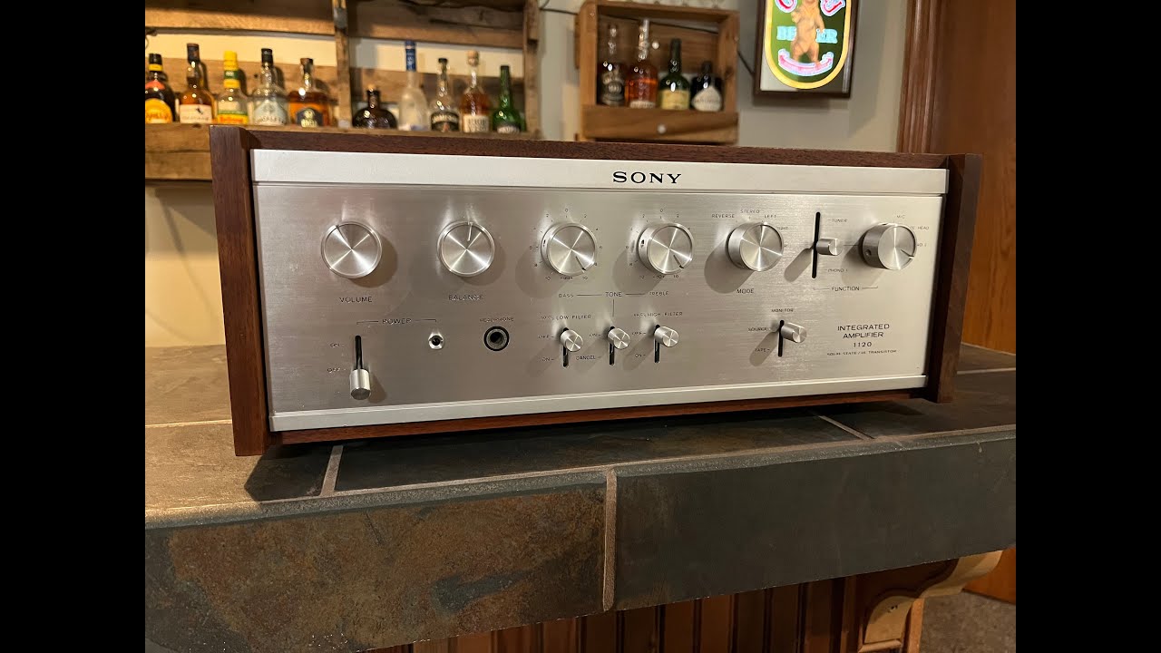 Vintage Stereo Integrated Amplifier Review - Sony TA 1120A - YouTube