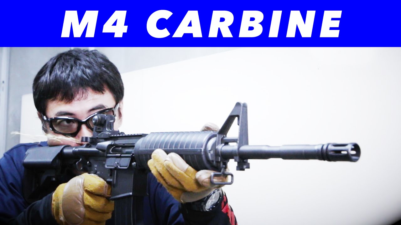 TOP JAPAN M4 Carbine Electric Gun Live Cart Model Review #129