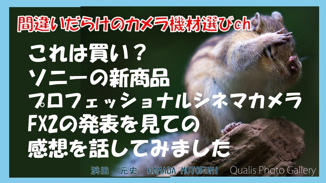 間違いだらけのカメラ機材選びch 「これは買い？ソニーの新商品