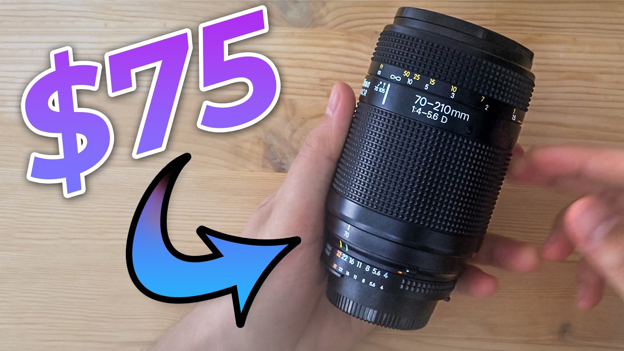 $75 Lens Review: Nikon 70-210mm F4-5.6 AF-D - YouTube