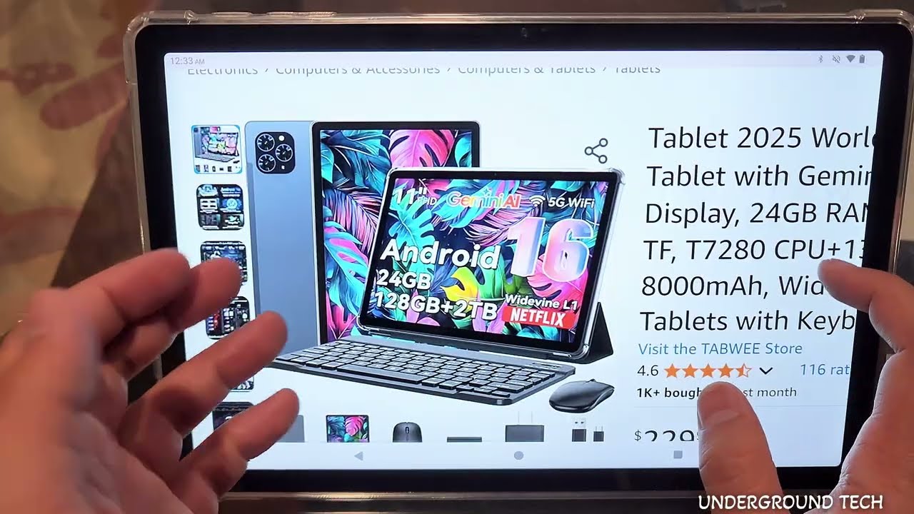 2025 Tabwee T90 Android 16 Tablet Review Update: Battery Life Test